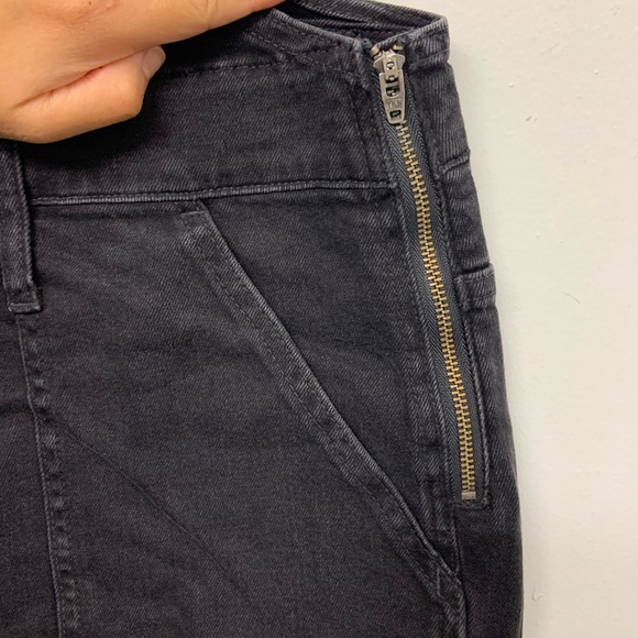 Madewell Petite Skinny Overalls Dark Lunar Wash - Picture 4 of 5